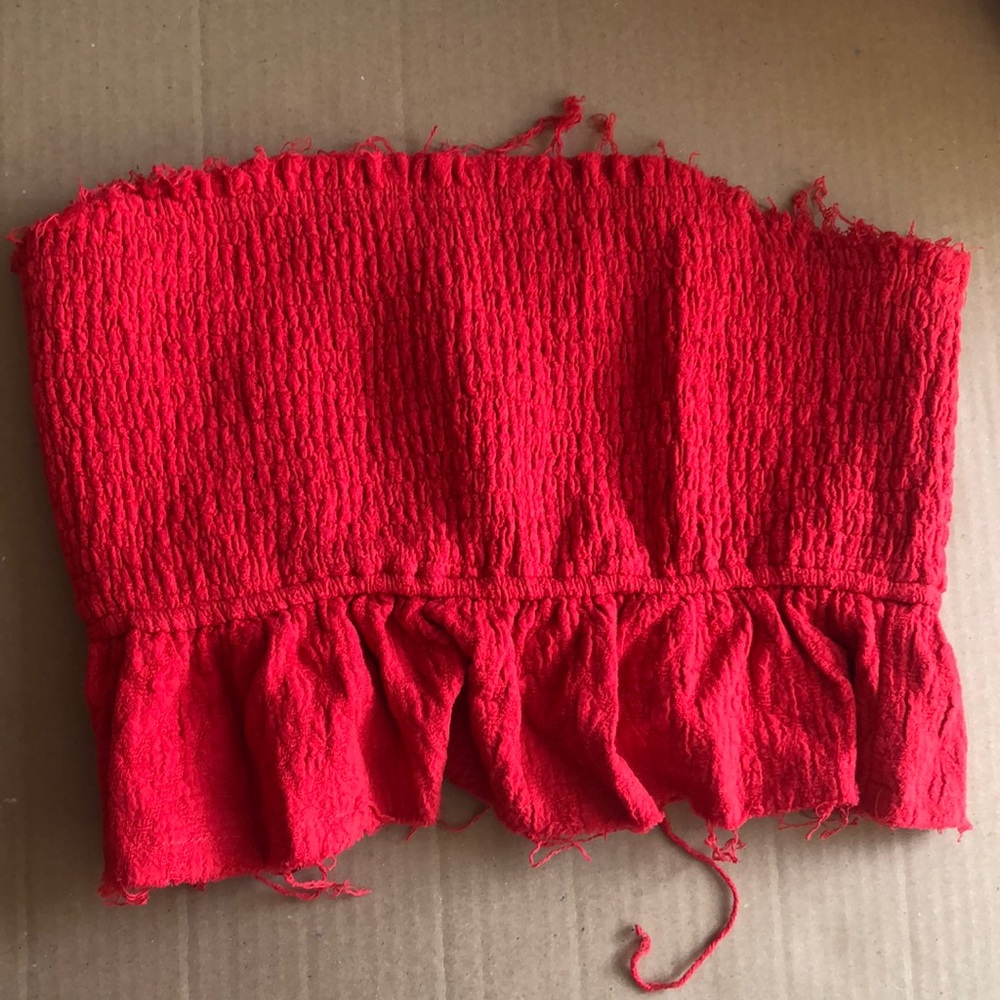 Wild Honey Bandeau/strapless Crop Top